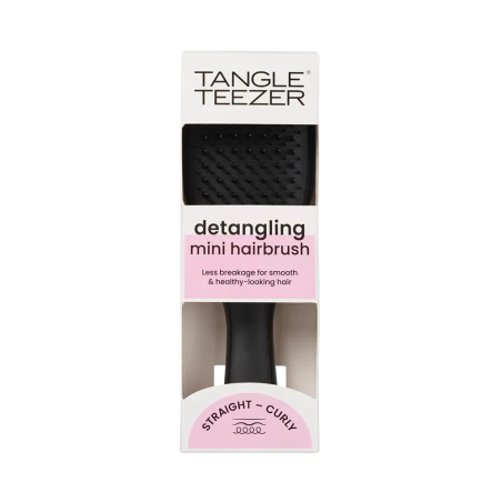 Щітка Tangle Teezer The Ultimate Detangler Mini Liquorice Black — запатентована форма, ергономічна ручка, масаж шкіри голови,