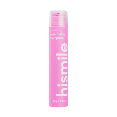 Зубна паста Hismile Watermelon Toothpaste 60g — без SLS та парабенів, зміцнення емалі, здоров'я ясен, свіжість подиху — упаковка