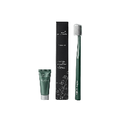 Swiss Smile Dental Kit — вітамінно-трав'яна паста 5мл та зелена щітка — оздоровлення ясен, делікатне очищення — вигляд товару