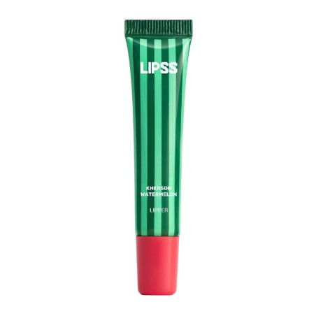 Блиск для губ LIPSS Kherson Watermelon Ceramides Peptides Lipper 8 мл — рожево-червоний з ароматом кавуна, живить та зволожує