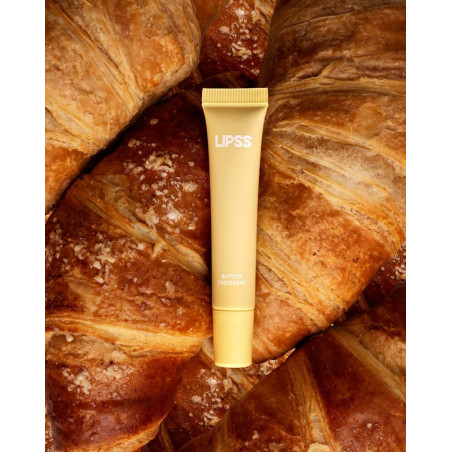 Блиск для губ LIPSS Butter Croissant Ceramides Peptides Lipper 8 мл — глибоке живлення олією карите, гіалуронові сфери-філери —