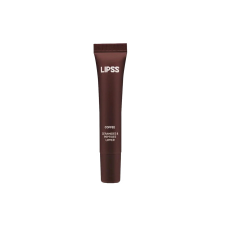 Блиск для губ LIPSS Coffee Ceramides Peptides Lipper 8 мл — коричневий з ароматом кави, збільшує об'єм губ — вигляд товару