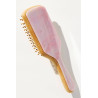 Бамбукова щітка для волосся EMI JAY Bamboo Paddle Brush in Pink Sugar — 325 дворівневих подовжених зубчиків, ергономічна ручка,