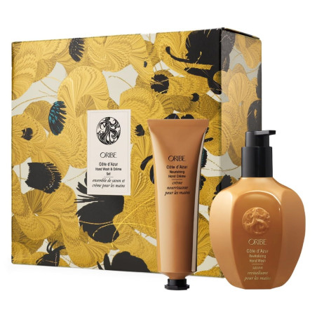 Oribe Cote d'Azur Hand Wash and Creme Set — святковий набір, мило 300мл, крем для рук 100мл, аромат Côte d'Azur — вигляд товару