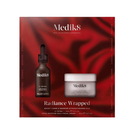 Medik8 Radiance Wrapped Kit — крем Total Moisture сироватка C-Tetra освітлення зміцнення бар'єру — вигляд товару