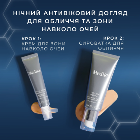 Лімітований набір для омолодження шкіри Medik8 Retinal Rewind Kit — сироватка Crystal Retinal 30мл, крем Crystal Retinal Eye 3,