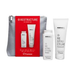 Набір для пошкодженого волосся Framesi Kit Morphosis Sparkling Beauty Bag Restructure — шампунь 250мл, кондиціонер 250мл,