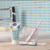 Зубна щітка Chicco First Milk Teeth 6-36 mesi months рожева — матеріали безпечні для дитячої ротової порожнини, проникає у