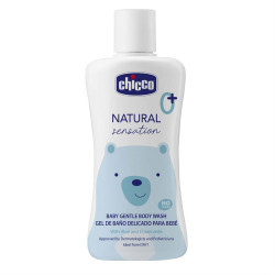 Гель для купання Chicco Natural Sensation Baby Gentle Body Wash 200 мл — з алое та ромашкою, гіпоалергенний, підтримує pH —