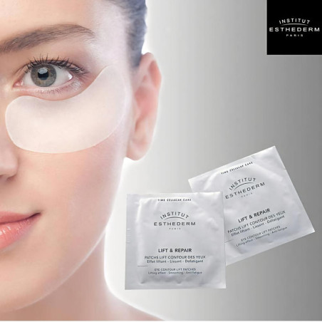 Патчі біоліфтингові Institut Esthederm Lift Repair Eye Contour Lift Patches 1 пара — миттєвий ліфтинг-ефект, розгладжування