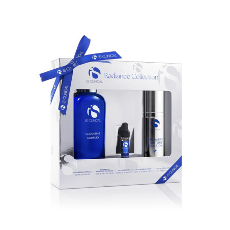 Набір для рівного тону шкіри IS CLINICAL Radiance Collection Holiday Kit — глибоке очищення, активне оновлення, сяйво — упаковка