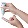 Набір дитячий Chicco My First Toothbrush Set: гель для ясен + зубна щітка-масажер для дітей від 4 місяців 2 шт — текстура