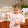 Зубна щітка Chicco Milk Teeth 3-6 років на присосці зі скребком для язика, червона 1 шт — деталі