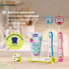Зубна щітка Chicco Milk Teeth 3-6 років на присосці зі скребком для язика, червона 1 шт — фото 7
