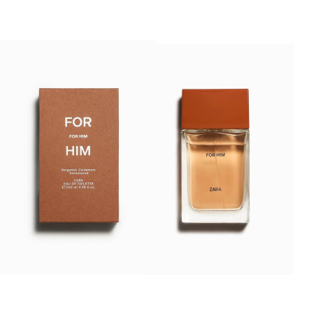 ZARA FOR HIM For Him 100 ml — східний пряний аромат, теплі гурманські ноти, створює впевненість, для осінньо-зимового періоду —