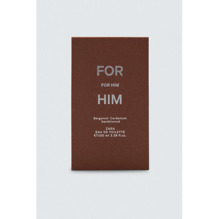 ZARA FOR HIM For Him 100 ml — бергамот та кардамон у верхніх нотах, лаврове листя в серці, середня стійкість — вигляд товару