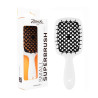 Щітка для волосся JANEKE SUPERBRUSH SMALL біла з чорним — італійська технологія, бджолині стільники, делікатне розчісування —