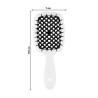 Щітка для волосся JANEKE SUPERBRUSH SMALL біла з чорним — прискорення сушіння, масаж шкіри голови, термозахист — вигляд товару