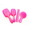 Щітка для волосся JANEKE SUPERBRUSH SMALL рубінова з фіолетовим — прискорення сушіння, масаж шкіри голови, термозахист — вигляд