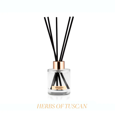 Дифузор Bibliotheque Herbs of Tuscan 140ml — пряні трави, стиглі плоди, гармонія та чистота, аромат для кухні та їдальні —