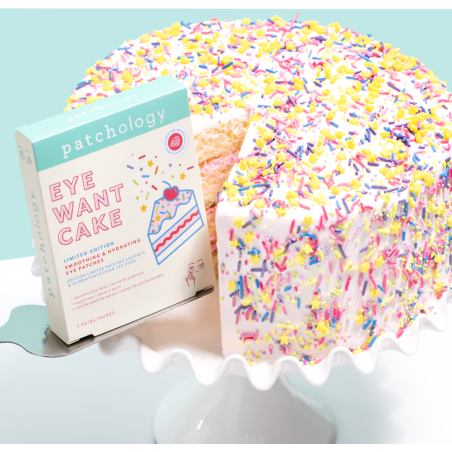 Патчі для очей зволожуючі Patchology Eye Want Cake Smoothing Hydrating Eye Patches 1 пара — зменшення набряків, попередження