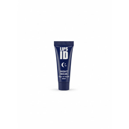 Нічна відновлювальна маска для губ М'ята LIPS ID Night Mask Vegan Natural Mint 10 мл — для глибокої терапії губ під час сну,
