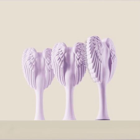 Щітка для волосся Tangle Angel 2.0 Soft Touch Lilac — зубці різної довжини, розгладжування кутикули, термостійкість до 120°C —