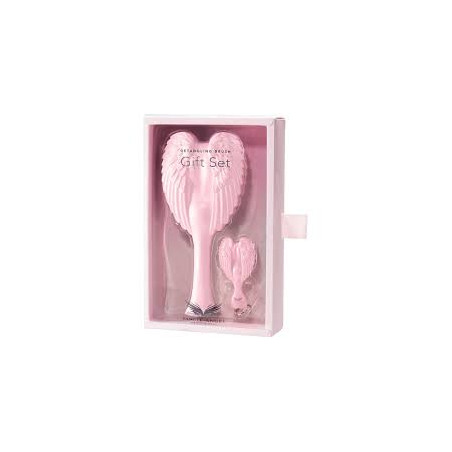 Подарунковий набір розчісок Tangle Angel 2.0 Keyring Detangling Gift Set Matt Pink — матово-рожевий, щітка Tangle Angel 2.0 та