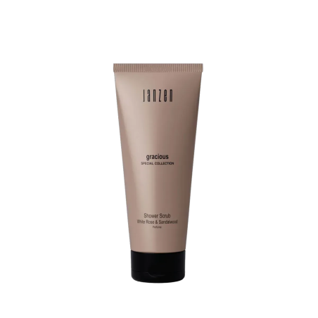 Гель-скраб для душу JANZEN Gracious Shower Scrub 200 ml — для м'якої ексфоліації шкіри, зволоження та надання сяйва, аромат