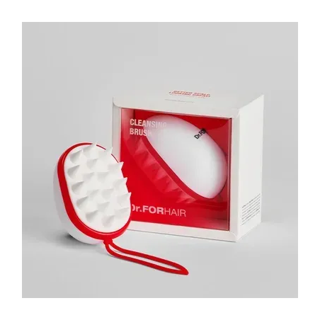 Силіконова масажна щітка для шкіри голови Dr FORHAIR Cleansing Scalp Brush / Scalp Exfoliator Shampoo Brush 1 шт — делікатно
