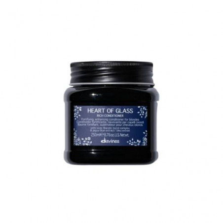 Кондиціонер живильний Davines Heart of Glass Rich Conditioner 250 мл — з геніпі, баобабом та бабасу, для підтримки кольору —