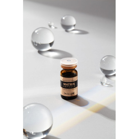 Dr. Scalp Matrix Ampoule 10×7ml — запатентований комплекс DSK-21, трипептид міді, Diaminopyrimidine Oxide, відновлення шкірного