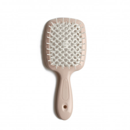 Щітка для волосся JANEKE SUPERBRUSH SMALL пудрова з білим — делікатний масаж, легке розплутування, не електризує, підходить для