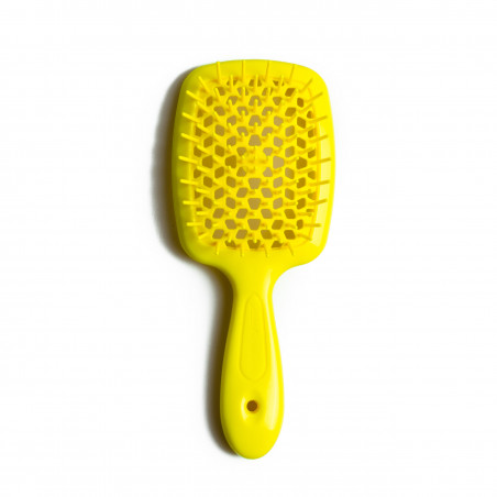 Щітка для волосся JANEKE SUPERBRUSH лимонна — делікатний масаж, легке розплутування, не електризує, підходить для мокрого