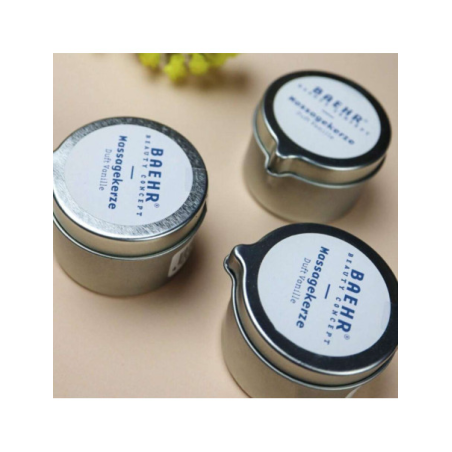 Масажна свічка BAEHR Bio-Massagekerze Dufr Sandelholz Und Orangenblute 50ml — органічна, для глибокого живлення та покращення