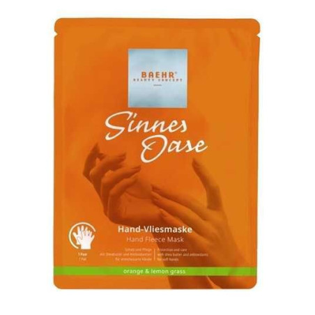 Маска для рук BAEHR Sinnes Oase Hand Fleece Mask 16g — з екстрактами плодів анісу, кокоса, листя чебрецю, для миттєвої