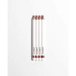 Набір з 4-х високопігментованих олівців для губ Unico Lip Pencil Kit — пептиди, кокосовий емолент, 4 відтінки: Idol, Rose,