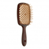 Щітка для волосся JANEKE SUPERBRUSH SMALL коричнева — прискорення сушіння, масаж шкіри голови, термозахист — вигляд товару