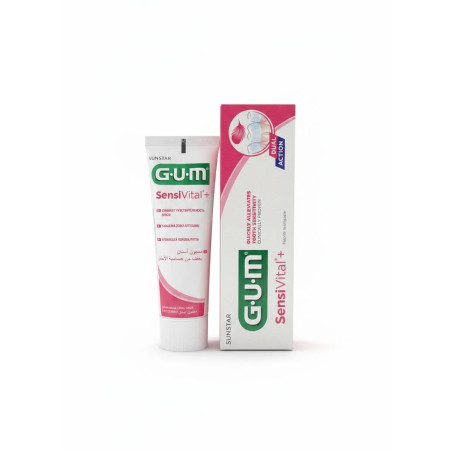 Зубна паста GUM Sensivital+ 75ml — калій нітрат, гідроксиапатит, гесперидин, зменшення чутливості, ремінералізація емалі —