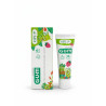 Зубна паста-гель GUM Kids 3+ 50ml — фтор, ізомальт, фторид натрію, полуничний смак, захист молочних зубів — упаковка