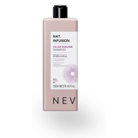 Шампунь Nevitaly Filler Sublime Replumping Shampoo 250ml — для тонкого волосся, з аргановою олією, камелією та пшеничним