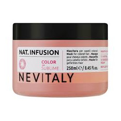 Маска для фіксації кольору Nevitaly Color Sublime Mask з протеїнами рису, авокадо та черешнею 250 мл