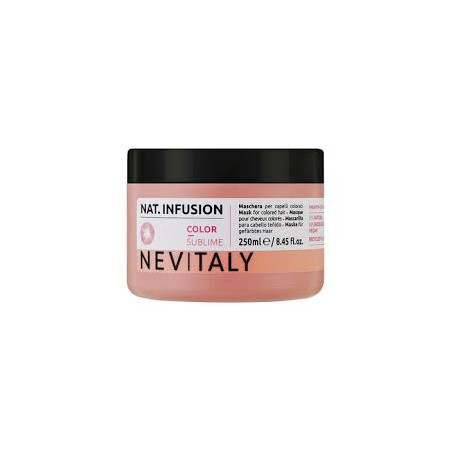 Маска Nevitaly Color Sublime Mask 250ml — для фіксації кольору, з протеїнами рису, авокадо та черешнею, зберігає пігмент,