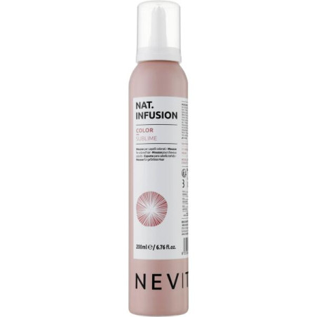 Мус для фіксації кольору Nevitaly Color Sublime Mousse 200 мл — для фарбованого волосся з екстрактом камелії, зберігає