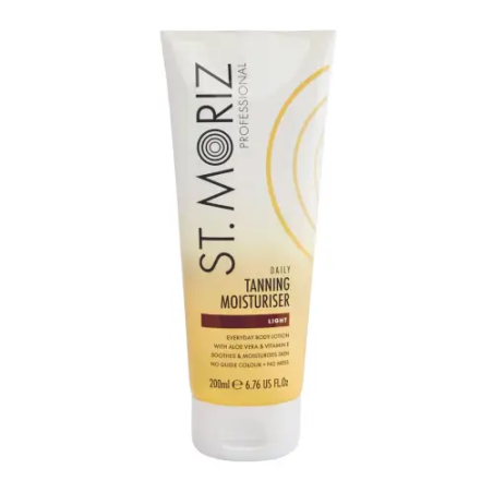 Зволожувальний лосьйон St.Moriz Professional Daily Tanning Moisturiser Light 200ml — легкий золотистий відтінок, усунення