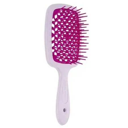 Щітка для волосся JANEKE SUPERBRUSH SMALL бузкова з фіолетовим — італійська технологія, бджолині стільники, делікатне