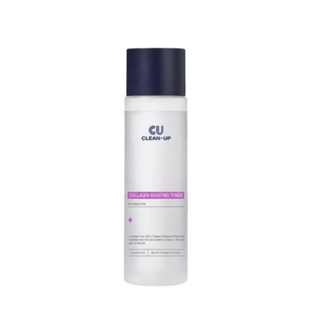 CU SKIN Clean-Up Collagen Boosting Toner тонер 200мл — L-Collagen Activator, пептиди, аденозин, для зневадженої шкіри — упаковка