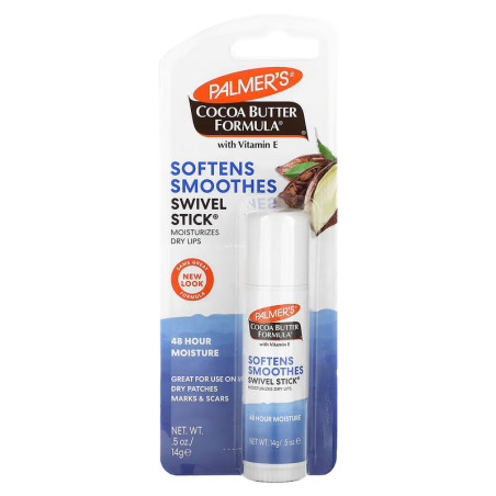 Palmer's Coconut Butter Formula Swivel Stick крем-стік 14г — вітамін Е, екстракт какао, олія соняшника, для губ та шкіри —