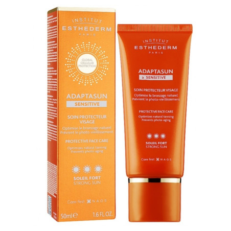 Institut Esthederm Adaptasun крем SPF 50мл — клітинна вода, GCP, вітамін Е, для активного сонця — упаковка