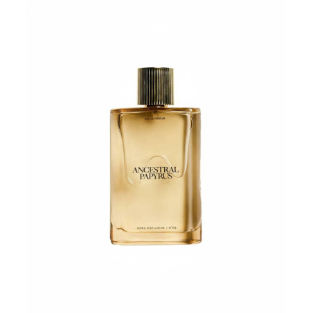 ZARA Ancestral Papyrus №2 90 ml — преміум флакон з матового скла, чорний колір, сріблясті деталі, колаборація з Jo Malone,